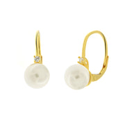 925 Silver earrings with pearl