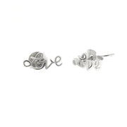 Orecchini in Argento 925  con scritta Love