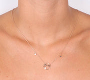 Collana in Argento 925 con pendente zirconato