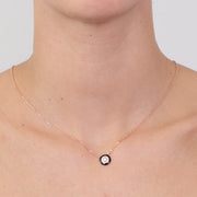 Collana in Argento 925  con pendente in zirconi