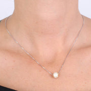 Collana in Argento 925 con cerchietto a zirconi bianchi