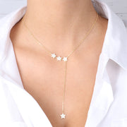 Collana in Argento 925 con stelle impreziosite da zirconi bianchi