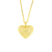 Collana in Argento 925  con cuore placcato oro