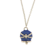 Collana in Argento 925 con campanella blu