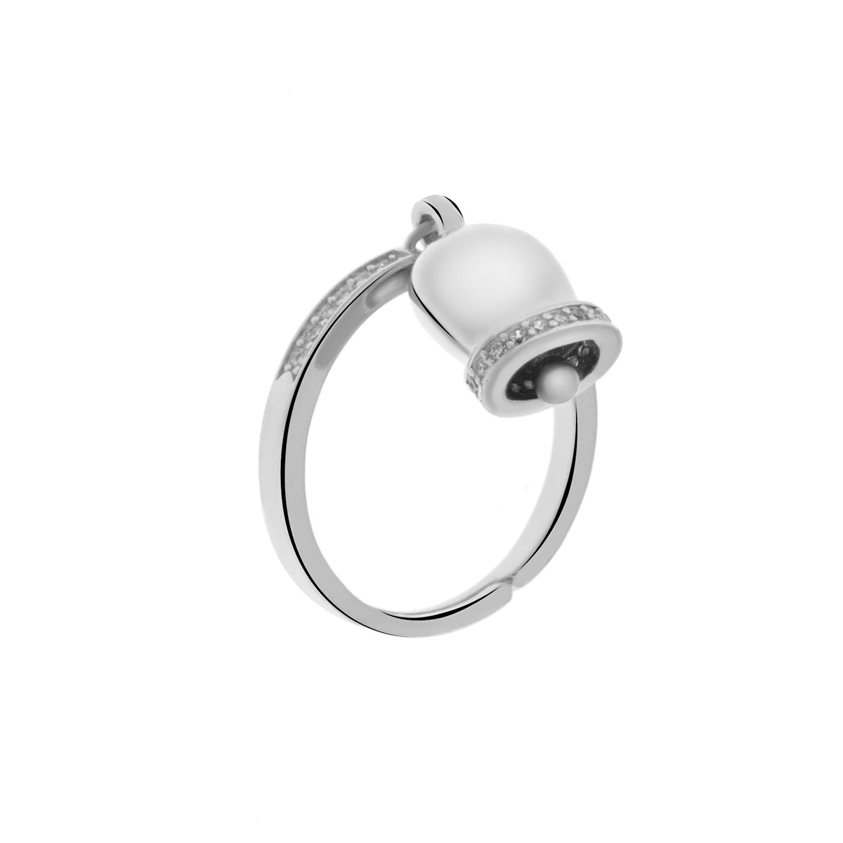 Anello con campanella argento shops