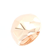 925 silver ring in rose gold plated silver