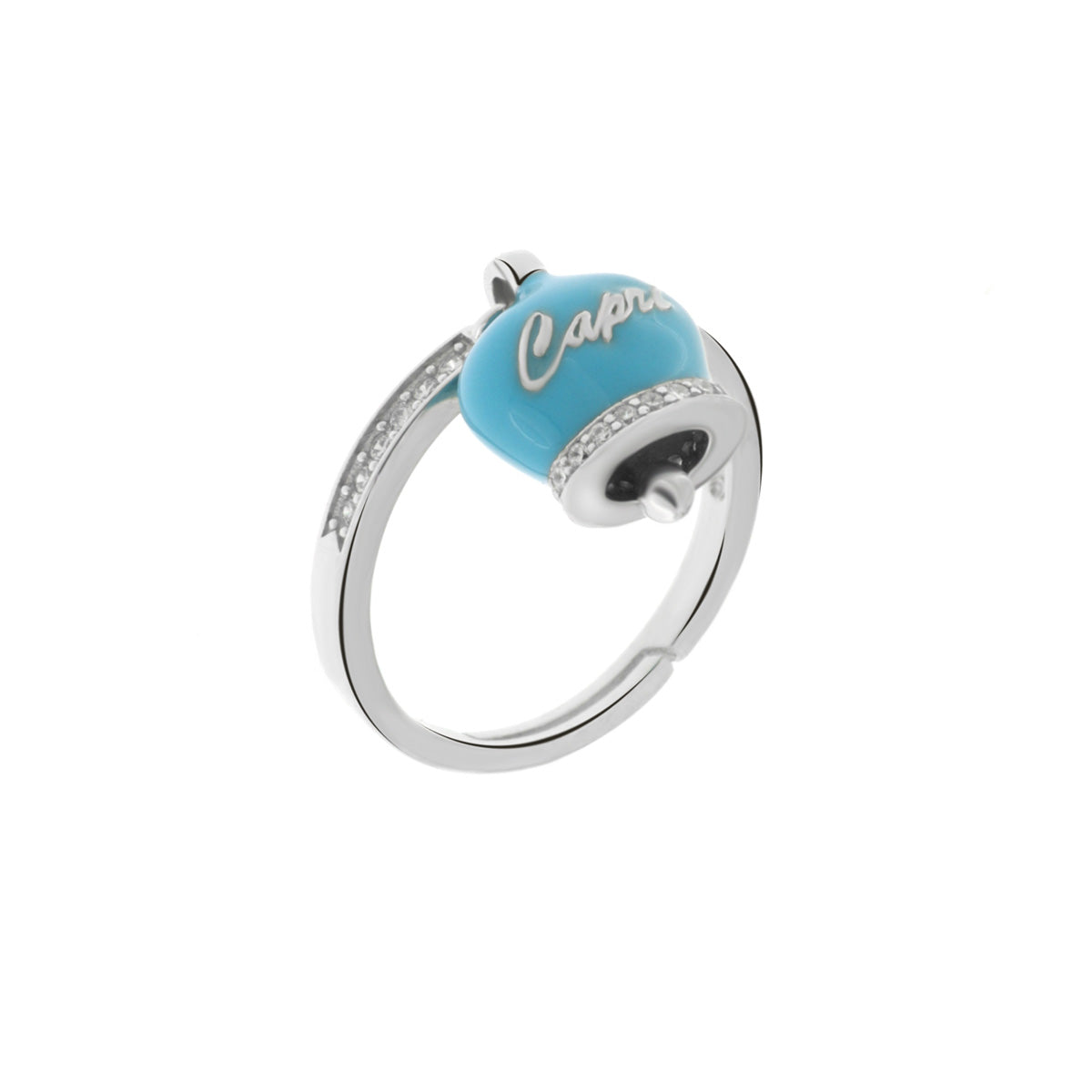 Anello con campanella argento shops