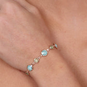 Bracciale in Argento 925 con giro di cristalli