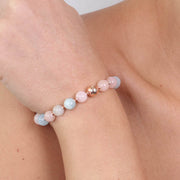 Bracciale in Argento 925  con perle multicolore