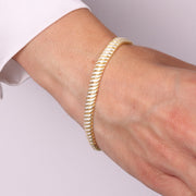 Bracciale in Argento 925 con zirconi trasparenti