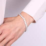 Bracciale in Argento 925 con punti luce trasparenti