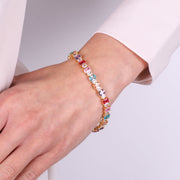 Bracciale in Argento 925 con zirconi colorati