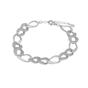 Bracciale in Argento 925 con catene impreziosite da zirconi