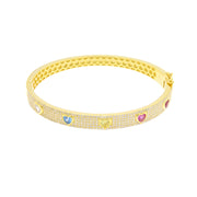 Bracciale in Argento 925 con zirconi multicolor