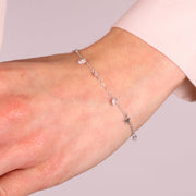 Bracciale in Argento 925 con stelline e zirconi