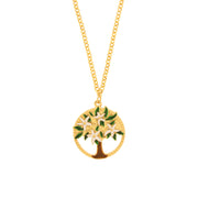 Collana in Metallo con albero di fiori