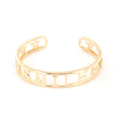 Bracciale in Metallo con scritta  SMILE