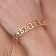 Bracciale in Metallo con scritta  SMILE