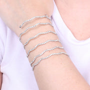 Bracciale in Metallo a spirale con cristalli