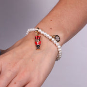 Bracciale in Metallo con schiaccianoci con cappello rosso