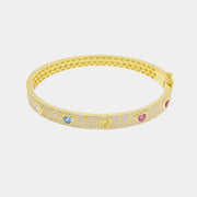 Bracciale in Argento 925 con zirconi multicolor