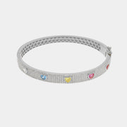 Bracciale in Argento 925  con zirconi multicolor