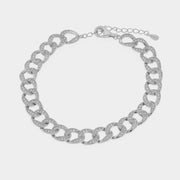 Bracciale in Argento 925 con catene impreziosite da zirconi