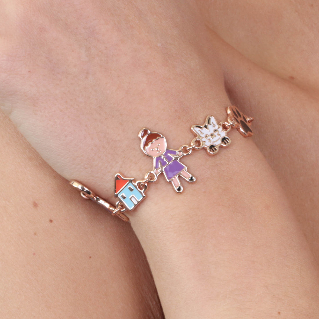 Bracciale famiglia con charms family